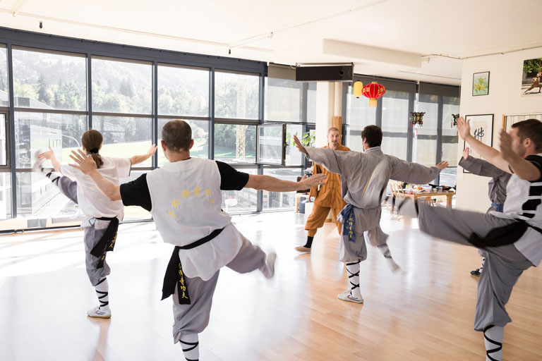 Kicktraining im Shaolin Chan Tempel Luzern - Schweiz